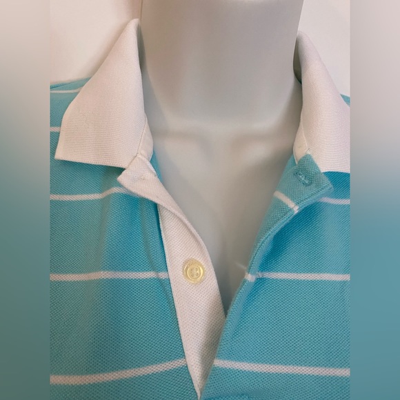 Ralph Lauren Sport Polo Shirt Top Womenswear Blue White Size Small - Picture 5 of 9